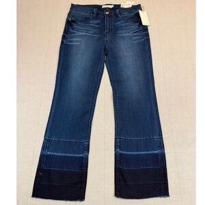 NWT Unpublished | Margaux Crop Demi Flare Jeans Blue | Women's 30